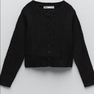 ZARA cable knit jacket